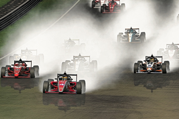 Divoký a mokrý závod v Rudskogenu vyhrál Samuel Foniok a získal první vítězství